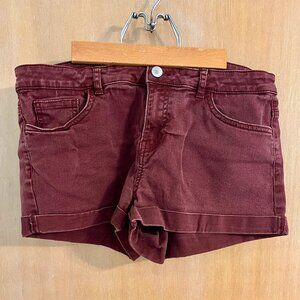 H&M maroon shorts size 10